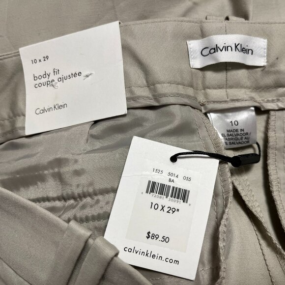 Calvin Klein Women's Body Fit Skinny Leg Pants - Size 10 x 29" length - NWT $89 - Picture 2 of 5